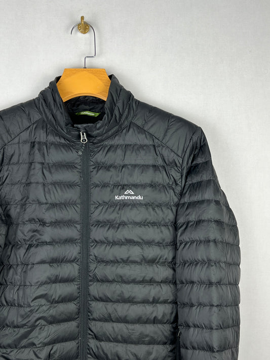 Kathmandu 600 Fill Lightweight Down Puffer Jacket – Black & Lime Green