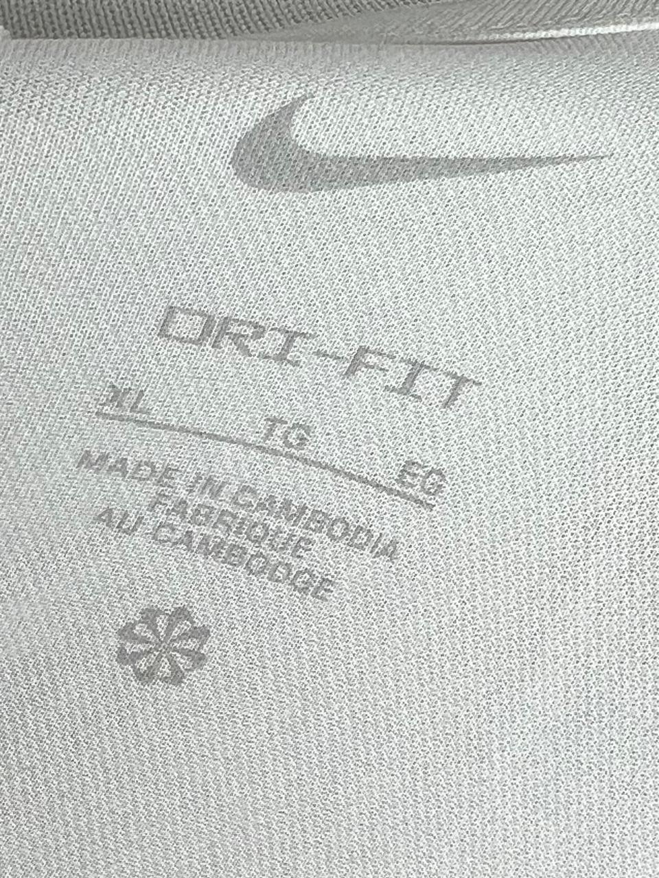 Nike Dri-Fit White Grey Colorblock Polo