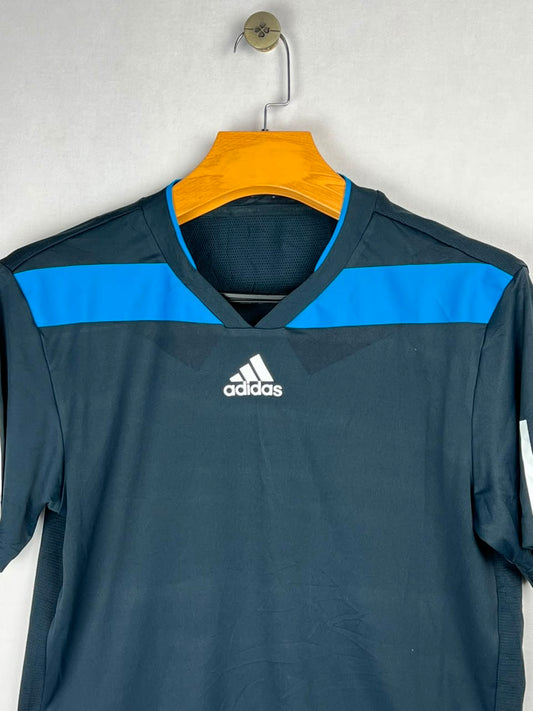 Adidas V-Neck Training T-Shirt - Navy/Blue