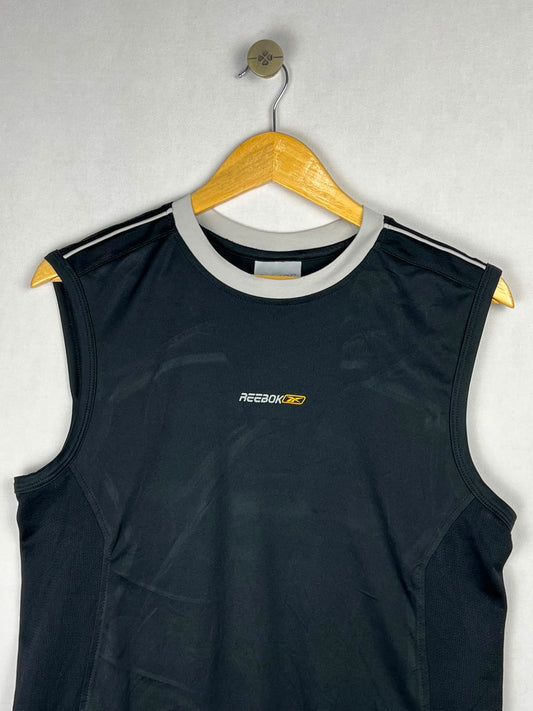 Reebok Athletic Sleeveless Tank Top - Black/Yellow