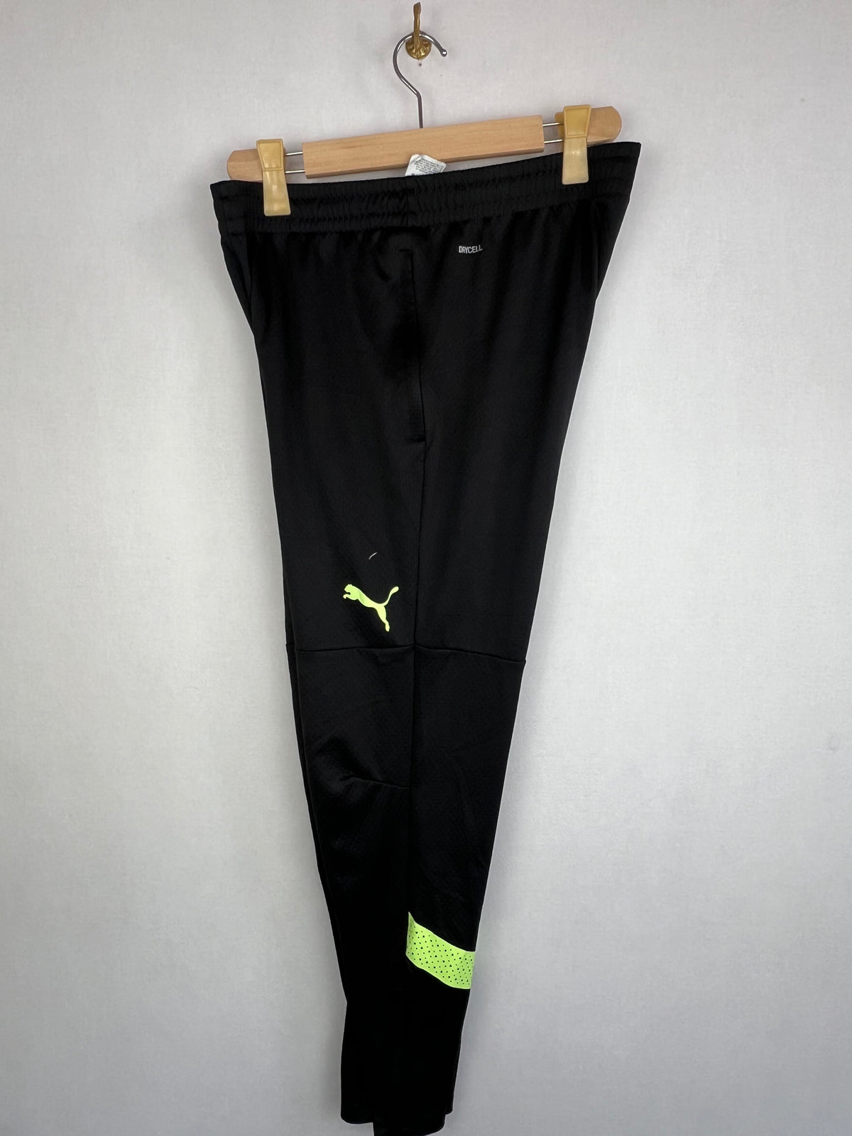 Puma Manchester City Men's Black Fizzy Yellow dryCELL Training Track Pants