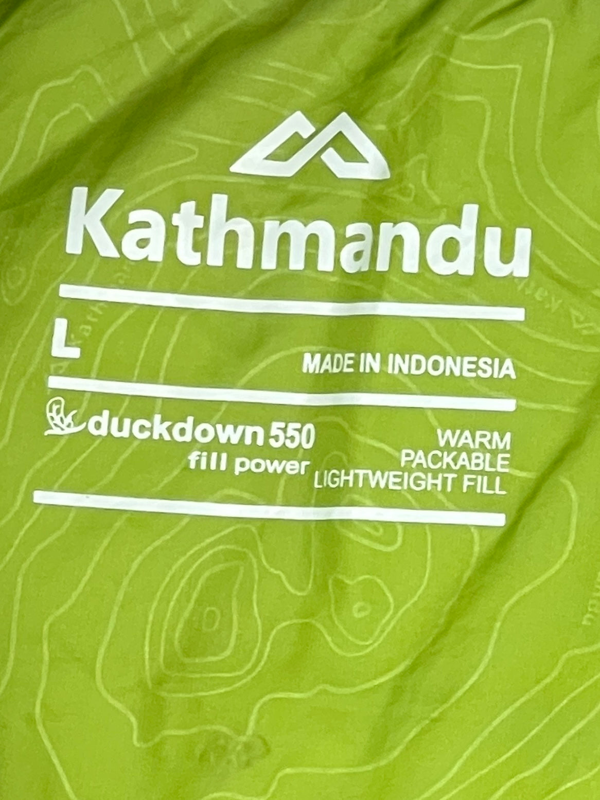 Kathmandu 550 Fill Duck Down Puffer Jacket ā Black & Green
