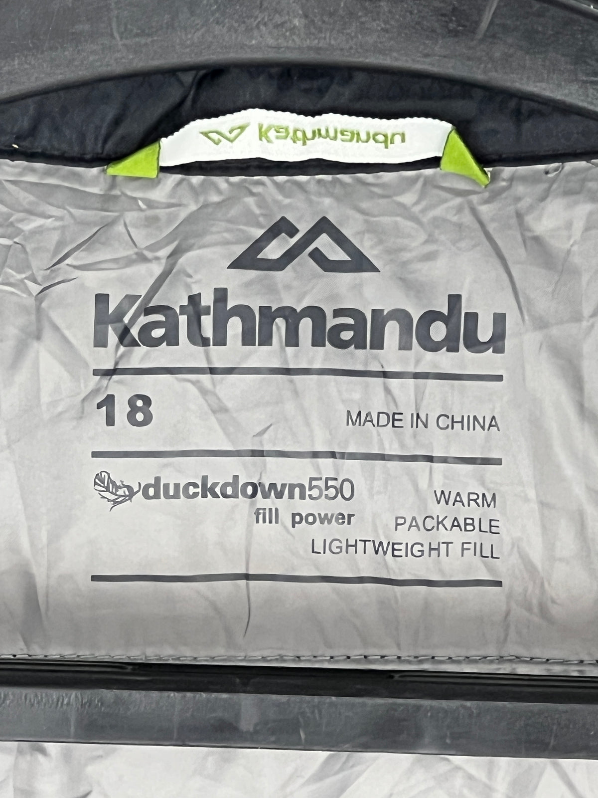 Kathmandu 550 Fill Duck Down Puffer Jacket ā Jet Black