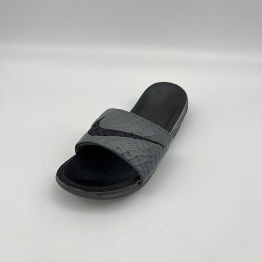 Gray slide sandal on a white background