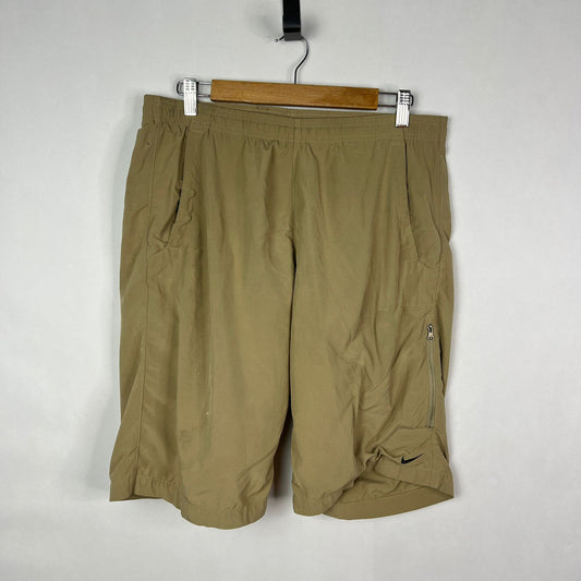 Nike Khaki Zip Pocket Shorts