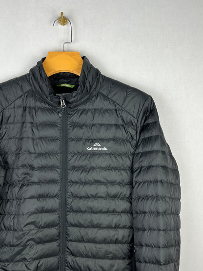 Kathmandu 600 Fill Lightweight Down Puffer Jacket – Black & Lime Green