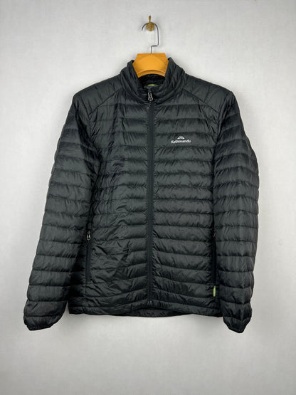 Kathmandu 600 Fill Lightweight Down Puffer Jacket – Black & Lime Green
