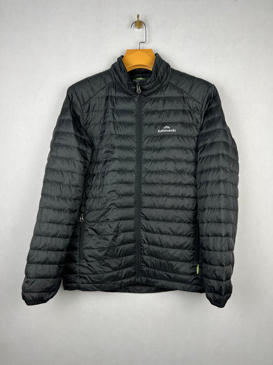 Kathmandu 600 Fill Lightweight Down Puffer Jacket – Black & Lime Green