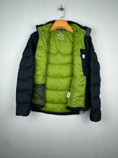 Kathmandu Pertex 550 Fill Duck Down Puffer Jacket – Black & Lime Green