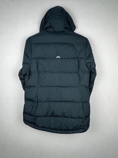 Kathmandu Hooded Down Puffer Jacket – Black & Lime Green