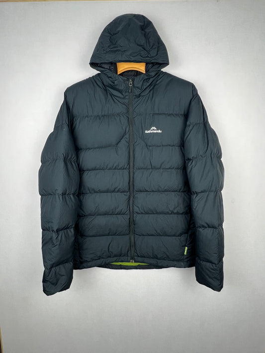 Kathmandu Epiq Pertex Quantum 600 Fill Hooded Down Jacket – Black & Lime Green