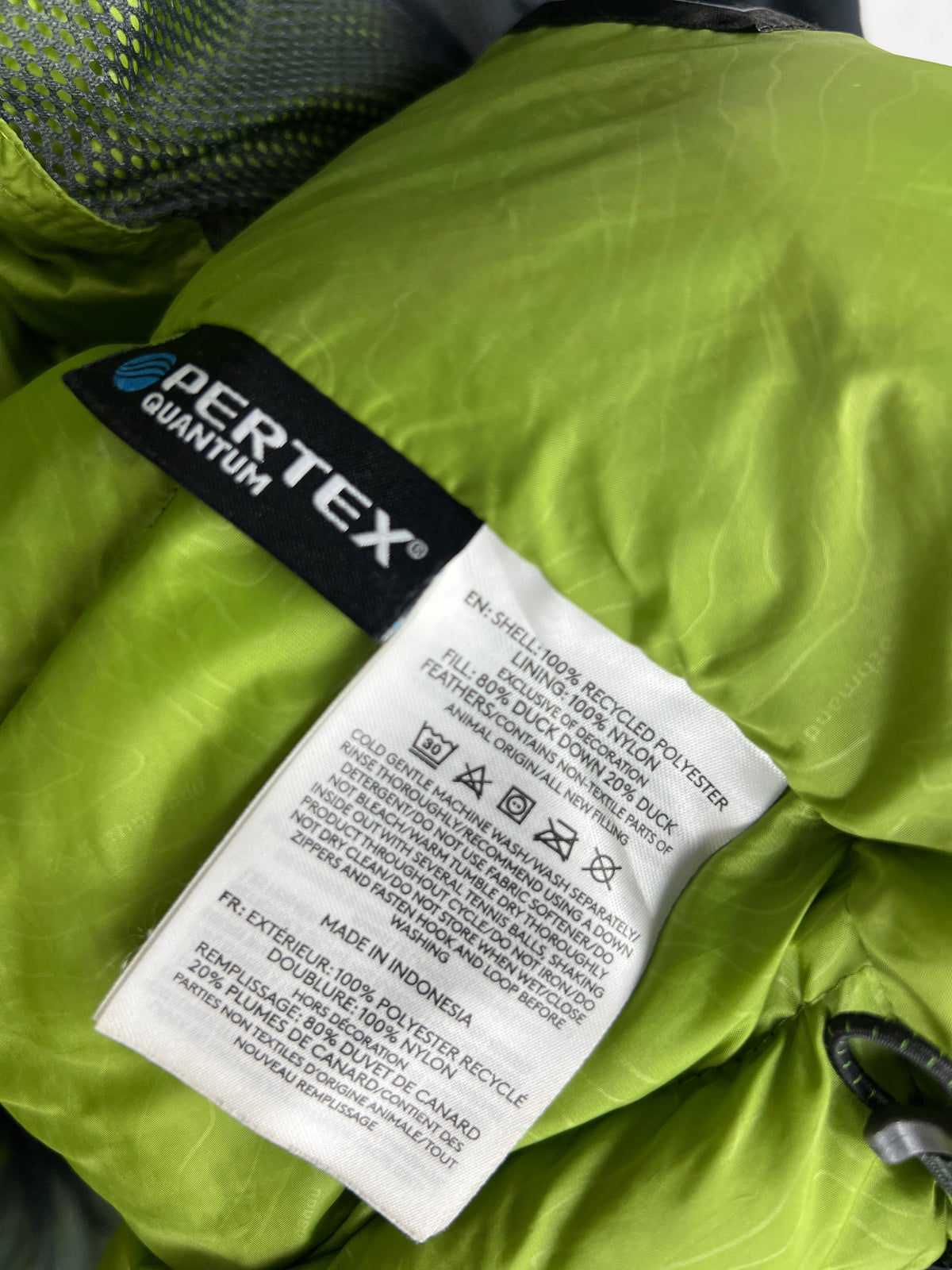 Kathmandu Down Puffer Jacket – Black & Lime Green