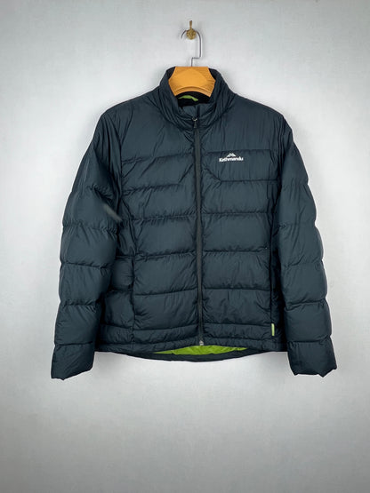 Kathmandu Down Puffer Jacket – Black & Lime Green