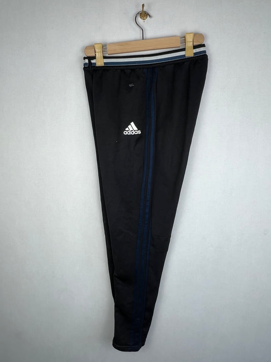 Adidas Manchester United Men's Black Navy 3-Stripes Training Track Pants
