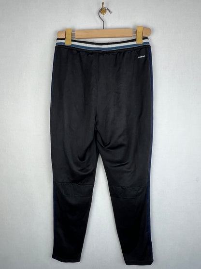 Adidas Manchester United Men's Black Navy 3-Stripes Training Track Pants