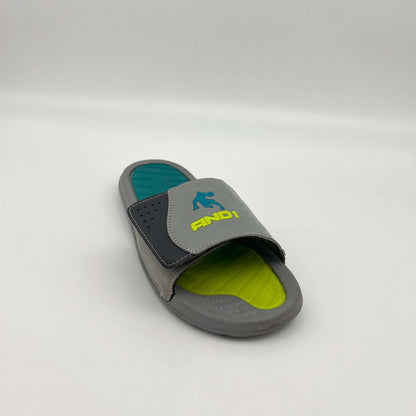 AND1 Boys' Adjustable Strap Slides Comfort Gears