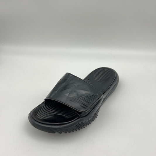 Gray slide sandal on a white background