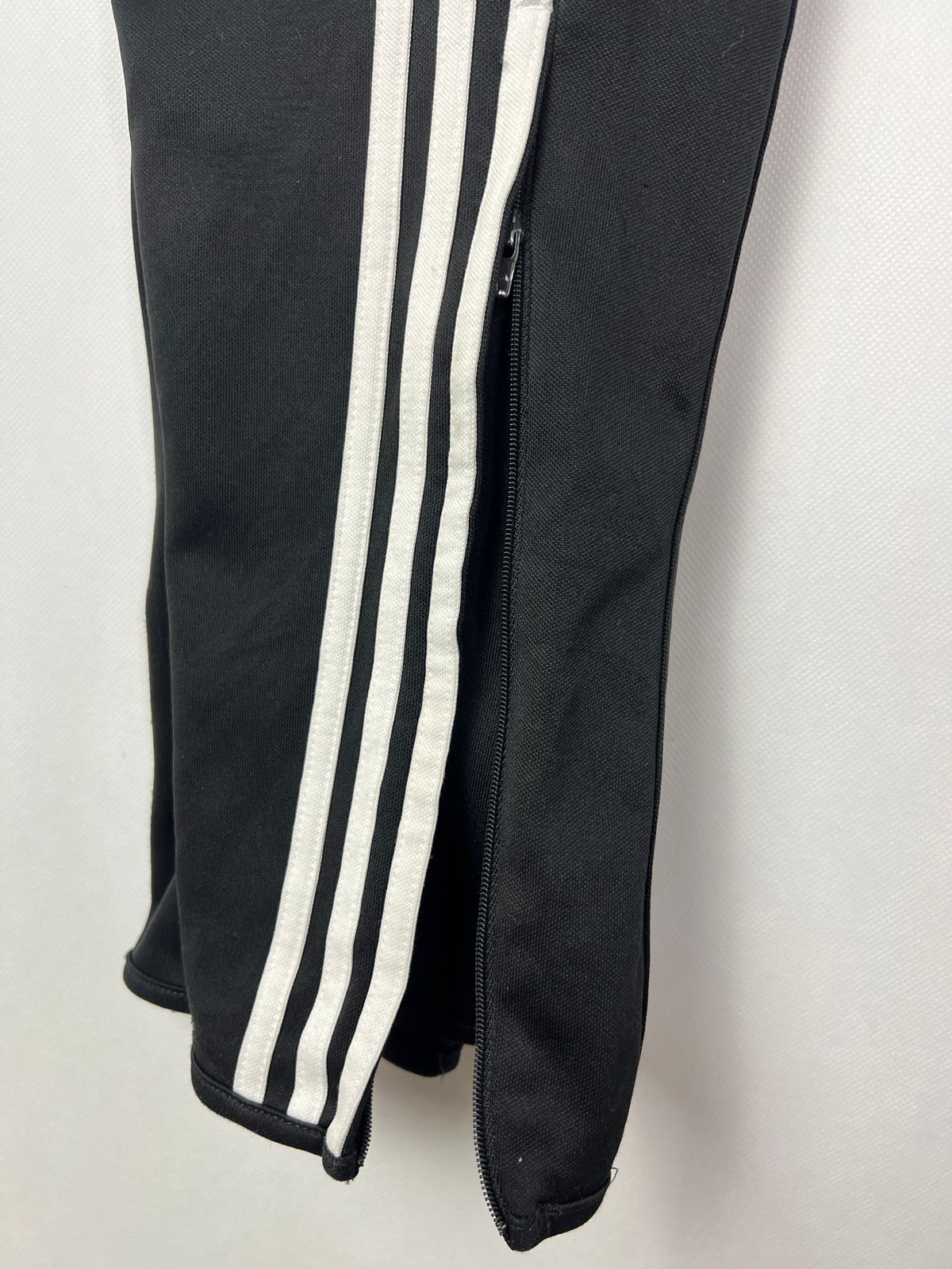 Adidas Teamgeist Training Trousers- Black Retro 3-Stripe Tracksuit Bottoms