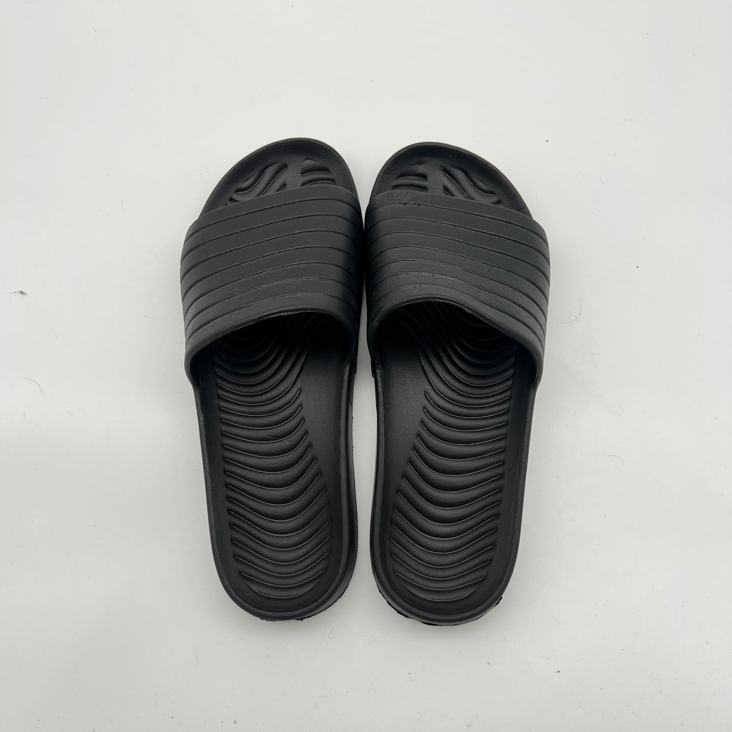 Black Tunnel Slide Sandals for Men