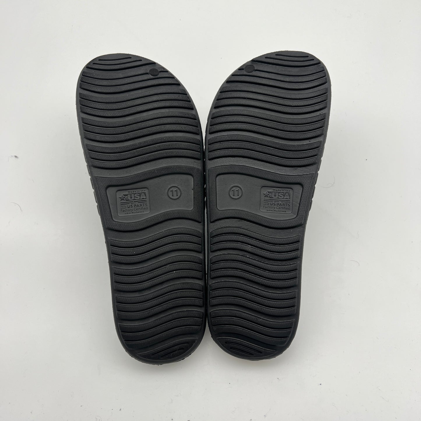Black Tunnel Slide Sandals for Men
