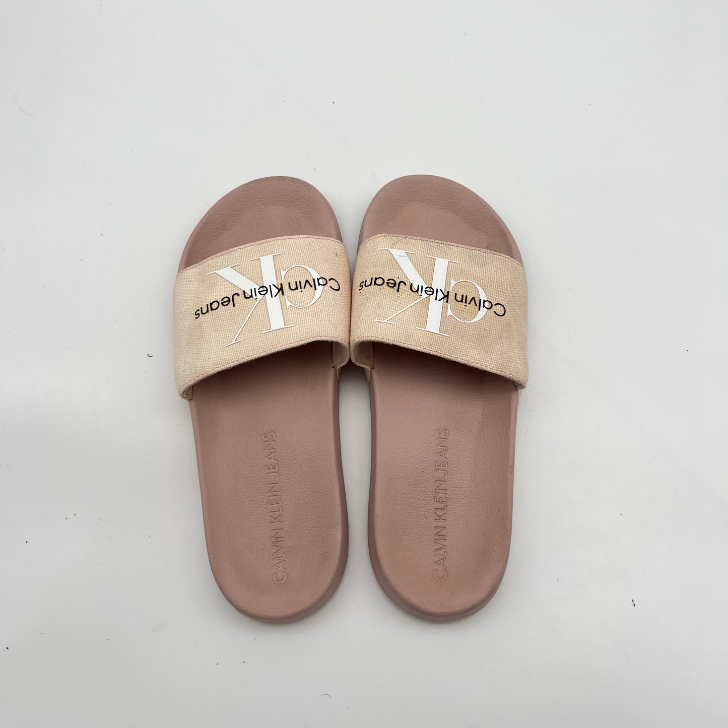 Calvin Klein Jeans Slide Monogram Sandals