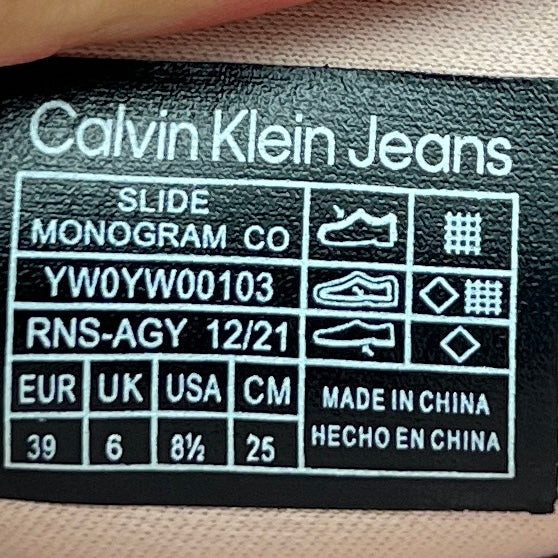 Calvin Klein Jeans Slide Monogram Sandals