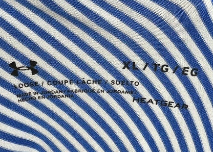 Under Armour Heatgear Blue Striped Polo