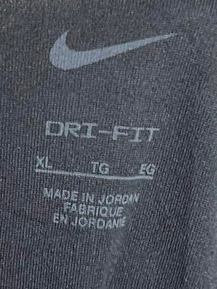 Original Nike Dri-Fit Black Gothic Logo T-Shirt