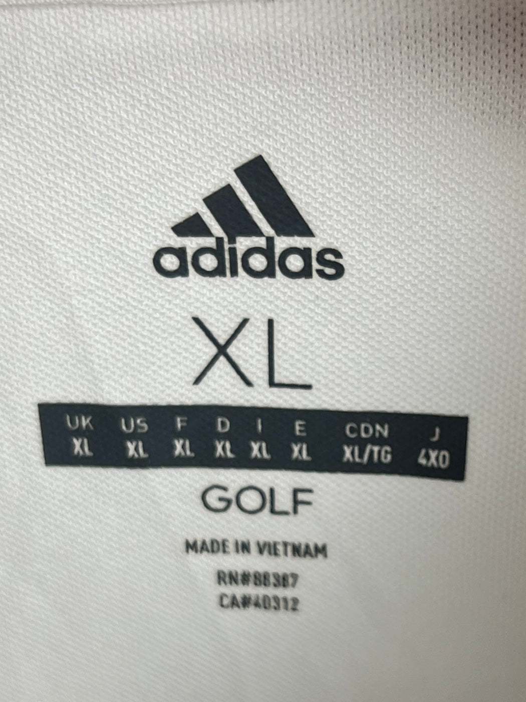 Adidas Golf Polo Shirt - White