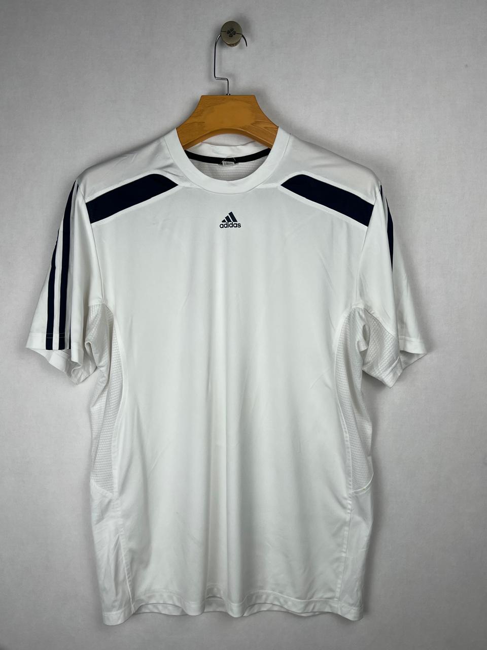 Adidas ClimaCool White & Navy T-Shirt