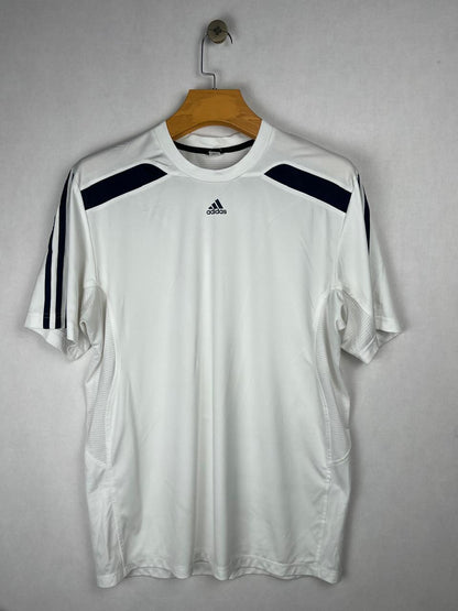 Adidas ClimaCool White & Navy T-Shirt