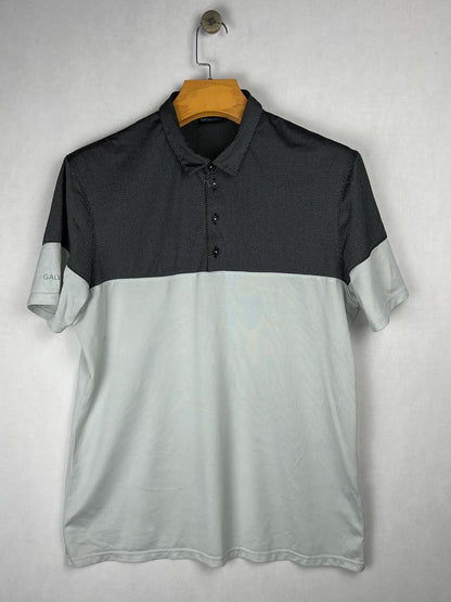Galvin Green Black & Grey Colorblock Golf Polo