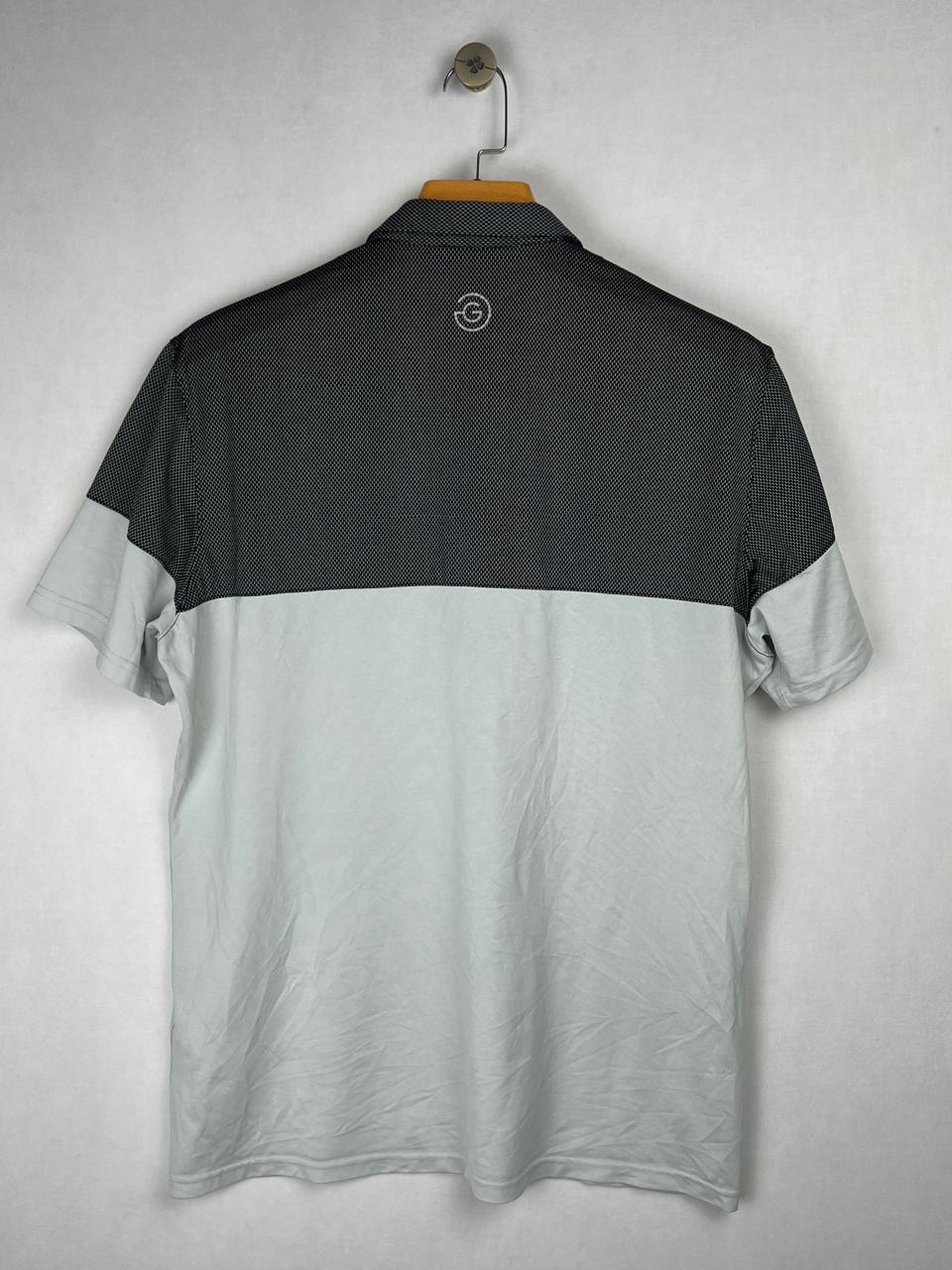 Galvin Green Black & Grey Colorblock Golf Polo