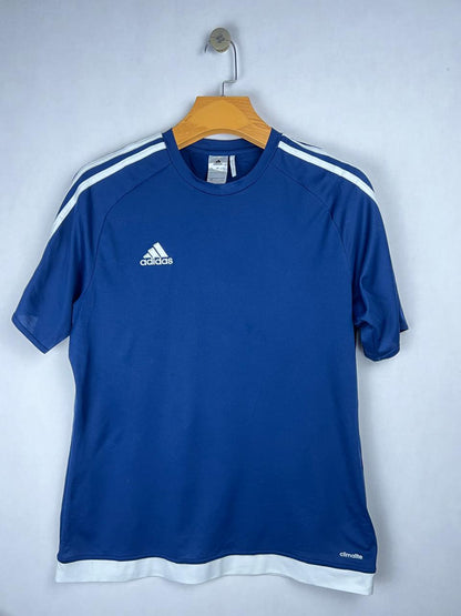 Adidas Climalite Navy Blue 3-Stripes T-Shirt