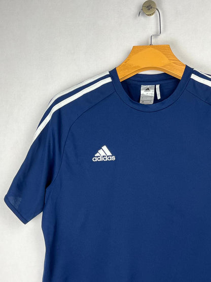 Adidas Climalite Navy Blue 3-Stripes T-Shirt