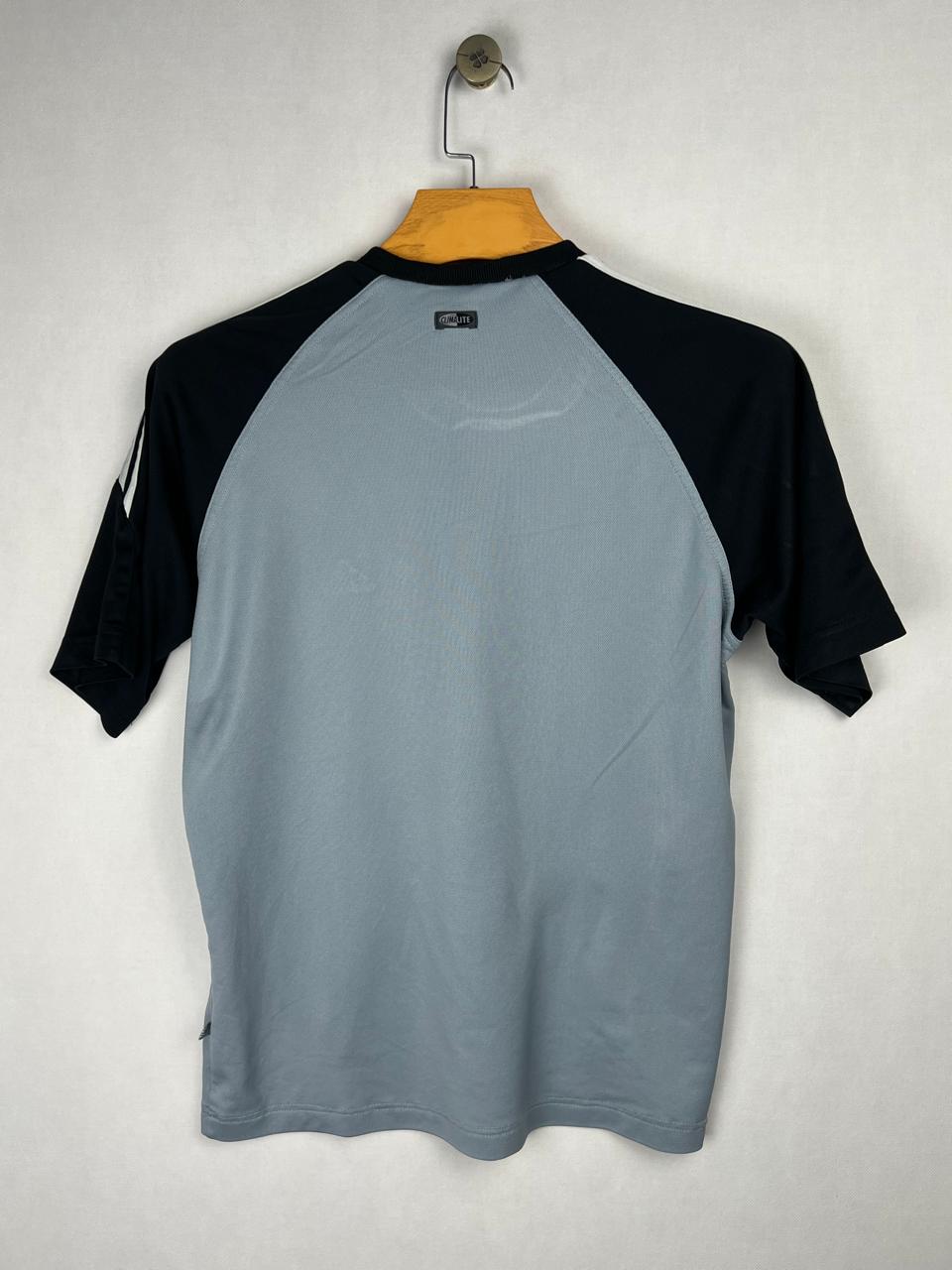 Adidas 3-Stripes Grey & Black Jersey T-Shirt
