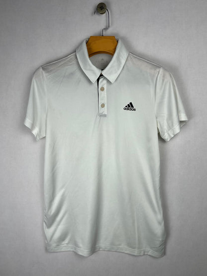 Adidas White Climalite Polo Shirt