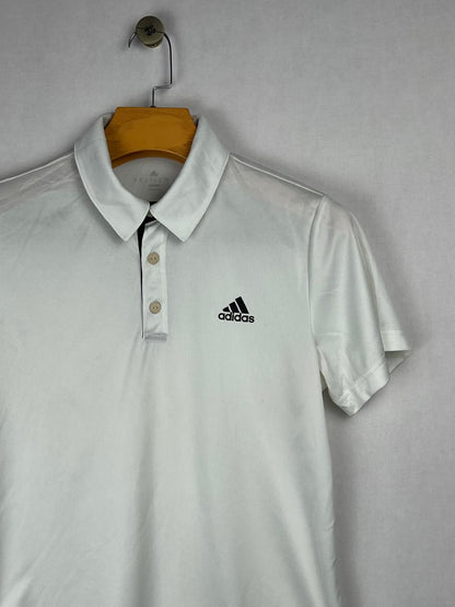 Adidas White Polo Shirt