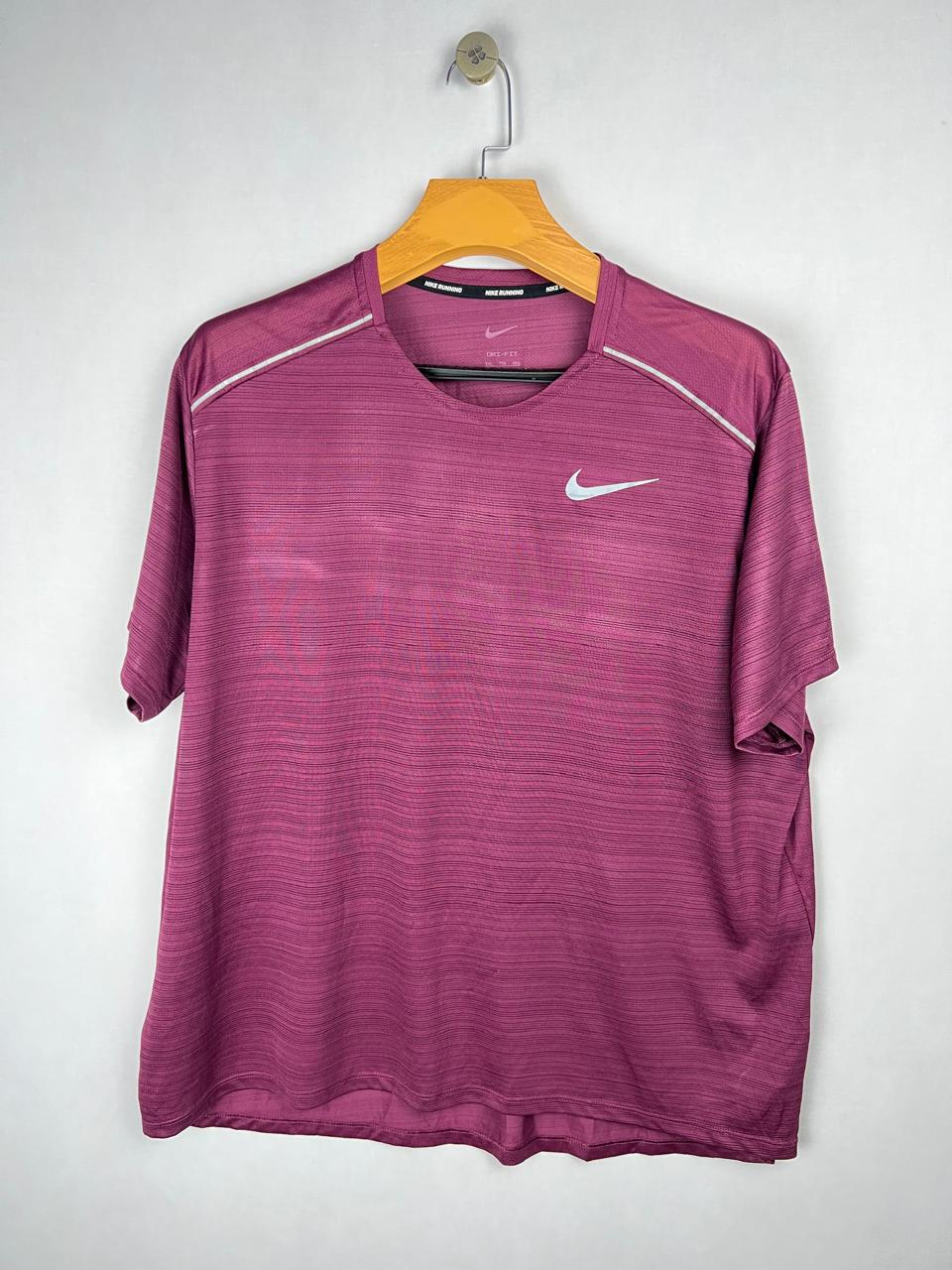 Nike Dri-Fit Maroon Running T-Shirt