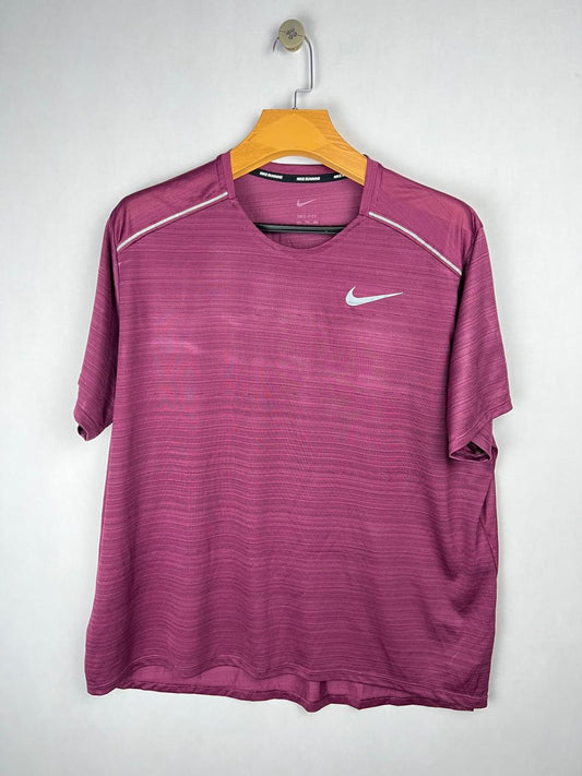 Nike Dri-Fit Maroon Running T-Shirt