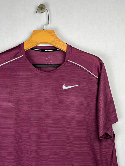 Nike Dri-Fit Maroon Running T-Shirt