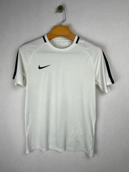 Nike Dri-Fit White Black Trim Training Tee