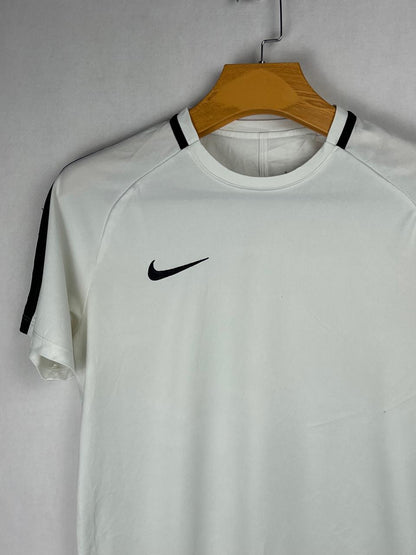 Nike Dri-Fit White Black Trim Training Tee