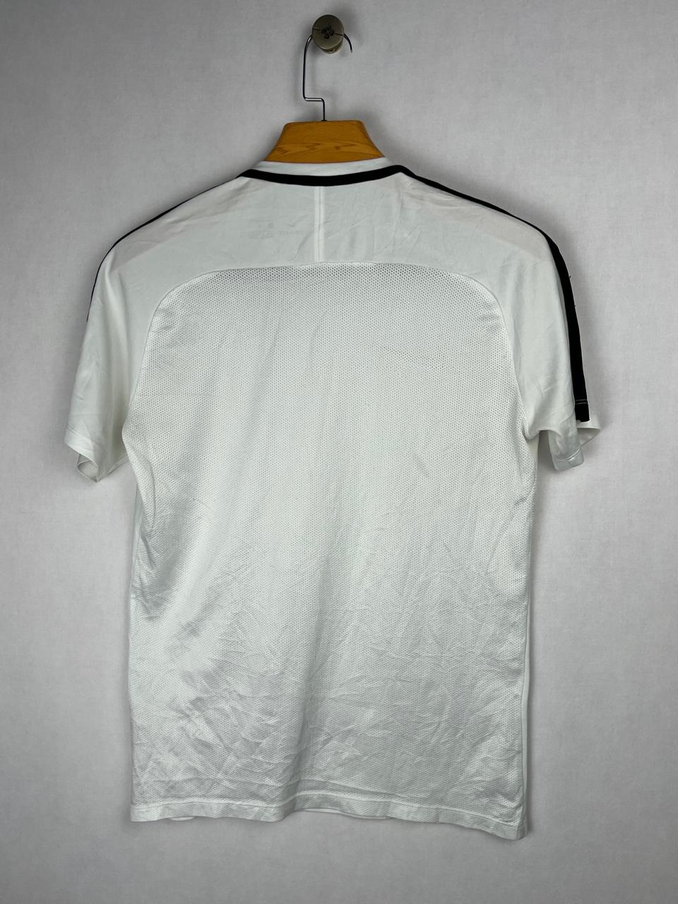 Nike Dri-Fit White Black Trim Training Tee