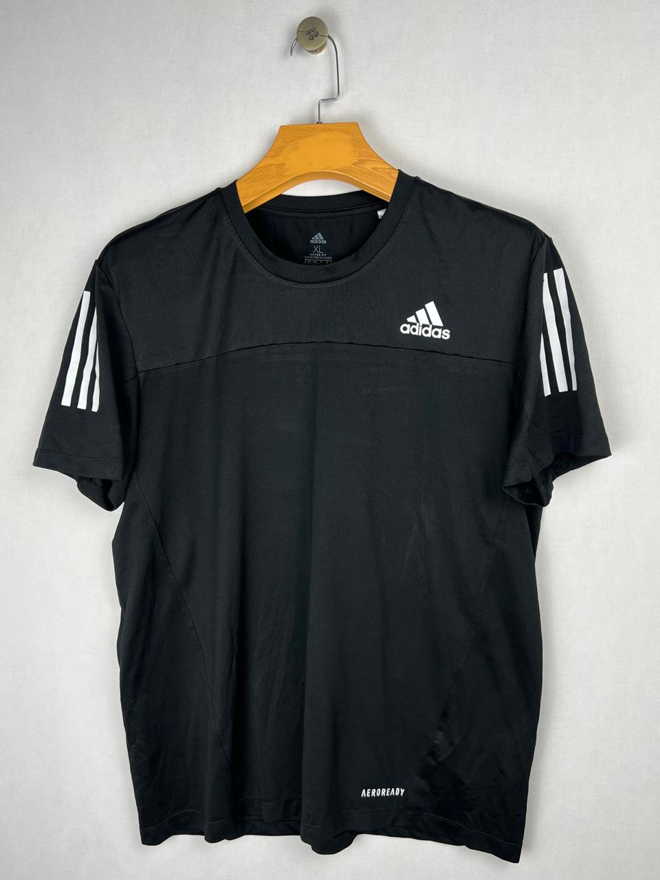 Adidas AEROREADY Black 3-Stripes T-Shirt