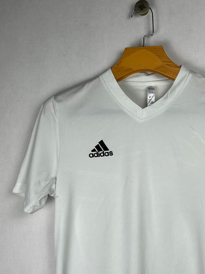 Adidas White V-Neck T-Shirt