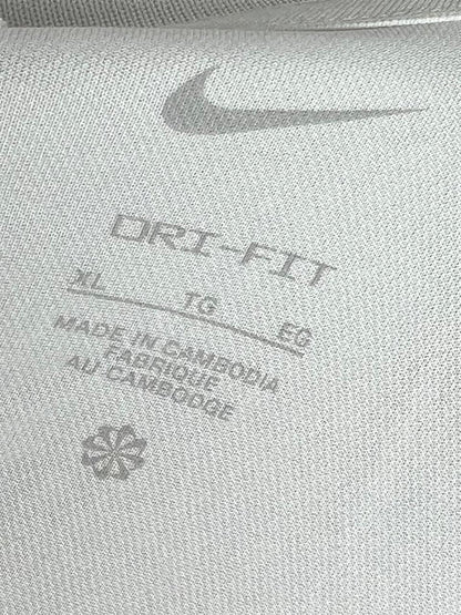 Nike Dri-Fit White Grey Colorblock Polo