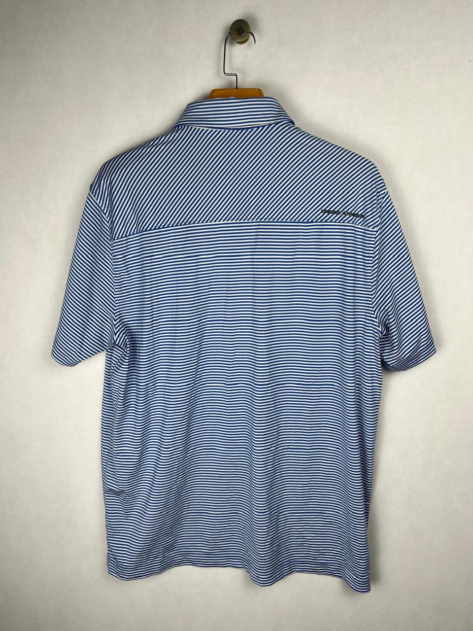 Under Armour Heatgear Blue Striped Polo