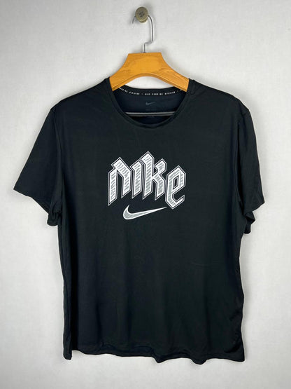 Original Nike Dri-Fit Black Gothic Logo T-Shirt