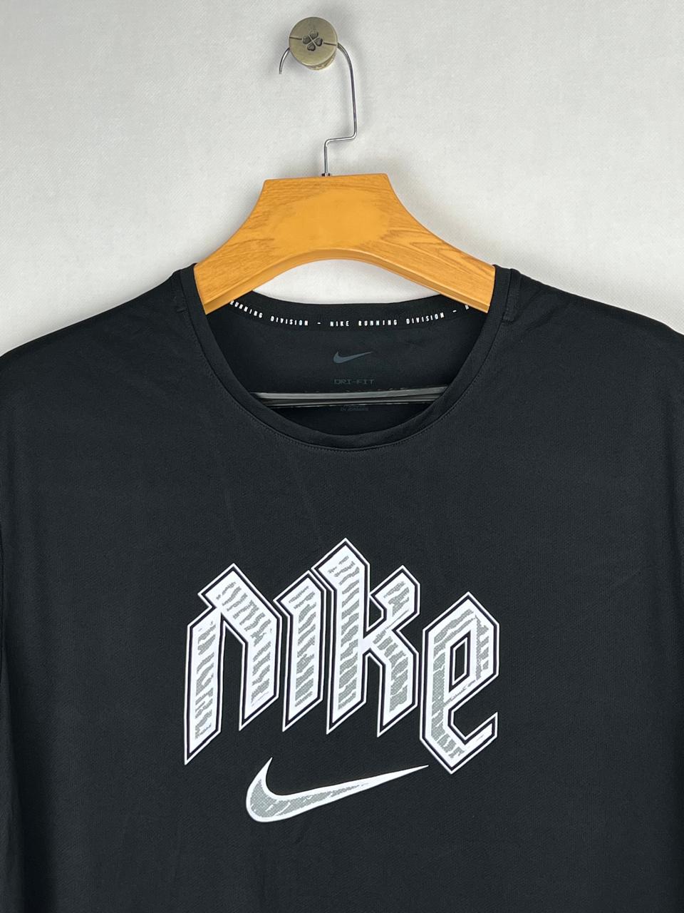 Original Nike Dri-Fit Black Gothic Logo T-Shirt